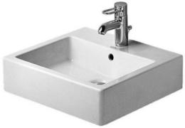 Vero lavabo meulé avec trop plein percé 1 trou - Duravit