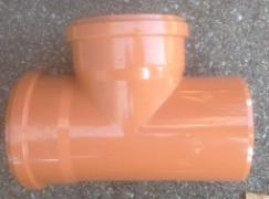 Té égal pvc rouge 87° -  Van Eyk Peter