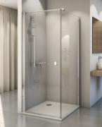 Concept 200 porte pivotante - Poli brillant - Verre clair - Concept Sanswiss