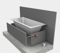Habillage de baignoire à carreler - Wedi P.