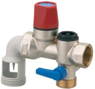 Groupe de sécurité coudé siège inox - Watts