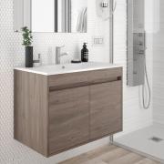 Noja 600 meuble sdb 2 portes avec plan céramique - Salgar