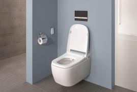 Cuvette suspendue confort V.Care wc lavant sans bride - Vitra