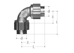 Sanipex classic coude per à compression - Georg Fischer