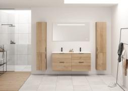 Meuble 4 tiroirs double vasque Domao - Burgbad