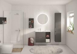 Meuble 2 tiroirs avec niche hauteur 64 Domao - Burgbad