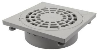 Grille nicoll ronde avec cadre