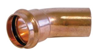 Profipress coude cuivre à sertir 45° mâle/femelle - Viega