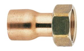 Raccord 2 pièces laiton / douille cuivre à souder femelle 359gcl - Riquier