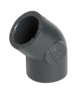 Coude PVC pression 45° femelle/femelle - Nicoll