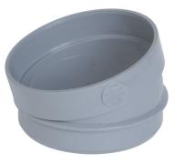 Secteur de coude PVC à coller 15° mâle/femelle - Nicoll