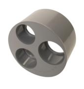 Réduction PVC à coller incorporée 3 trous mâle/femelle - Nicoll