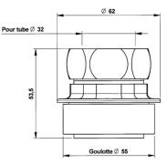Kit alimentation urinoire à encastrer - Presto