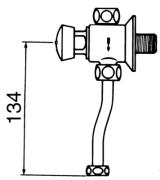 Kit complet pour urinoir porcher 2641 alimentation en ligne - Presto