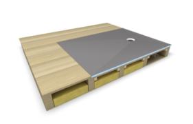 Ligno receveur à carreler pour plancher bois - Wedi