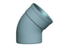 Coude sdr41 CR8 - 45° mâle/femelle - Dyka
