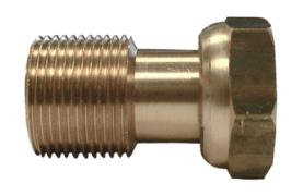 Raccord compteur laiton mâle/écrou libre femelle - Riquier