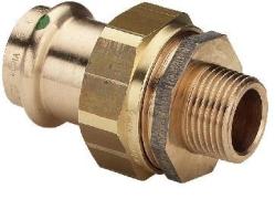 Profipress raccord laiton 3 pièces fileté / à sertir femelle - Viega