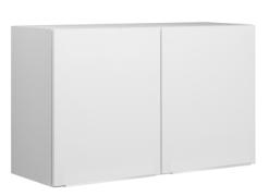Meuble haut suspendu mélaminé blanc - Moderna