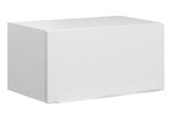 Meuble sur hotte suspendu mélaminé blanc - Moderna