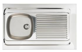Evier inox à poser  1 cuve - Moderna