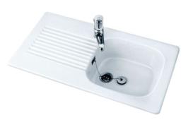 Tudor évier céramique à encastrer 1 cuve - Villeroy & Boch
