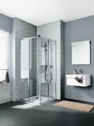 Cada XS 1/2 acces d'angle coulissant  - Argent Poli -Verre Clair Cadaclean - Roth