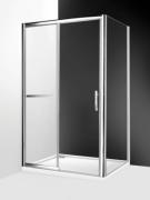 Equi paroi fixe p.montage av. D2R/L - Argent Poli - Verre Clair - Roth