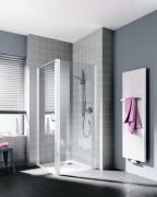 Cada XS paroi fixe  - Profilé Blanc - Verre Clair Cadaclean - Roth