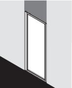 Cada porte pivotante - Blanc - Verre Clair Cadaclean - Roth