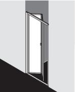 Cada porte repliable - Blanc - Verre Clair Cadaclean - Roth