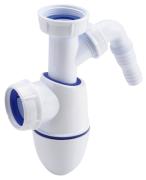 Siphon évier easyhon à joints intégrés avec prise machine à laver - Nicoll