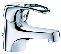 Mitigeur lavabo hauteur 45 tirette avec manette ajourée - Delabie