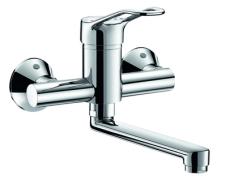 Mitigeur lavabo/évier mural Securitouch - Delabie