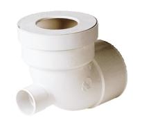 Pipe de raccordement wc coudée avec piquage - Nicoll