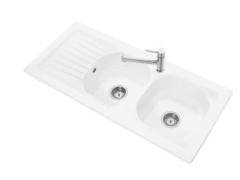 Nestor évier céramique à encastrer 2 cuves - Villeroy & Boch