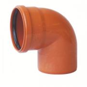 Coude pvc rouge 87° -  Van Eyk Peter