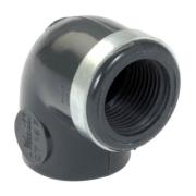 Coude PVC pression taraudé 90° / à coller - Nicoll