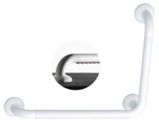 Barre de relèvement coudée 90° 3 points de fixation Gamme Polyalu Ergosoft - Pellet
