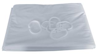 Rideau de douche PVC blanc H. 1800mm Pellet