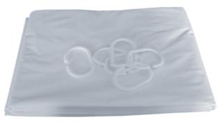 Rideau de douche PVC blanc H. 2000mm Pellet