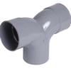 Coude PVC à coller double parallèle mâle/femelle - Nicoll