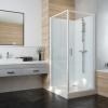 Iziglass2 cabine de douche carré portes pivotantes - Leda