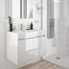 Noja 700 meuble sdb 2 portes avec plan céramique - Salgar