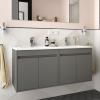 Noja 1200 meuble sdb 4 portes avec plan céramique - Salgar