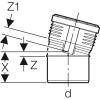 Silent PP coude 15° - Geberit