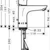 Focus 100 Mitigeur lavabo CoolStart CH3 - Hansgrohe
