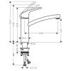 Focus Mitigeur évier M41 160 C3 - Hansgrohe