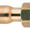 Raccord 2 pièces laiton / douille cuivre à souder femelle 359gcl - Riquier