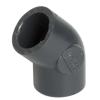 Coude PVC pression 45° femelle/femelle - Nicoll